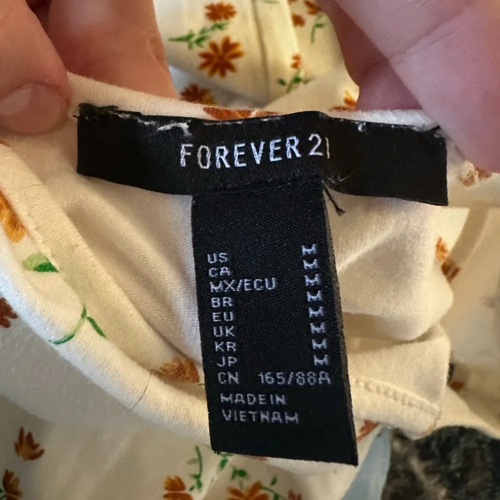 Bodycon Floral Sleeveless Mini Dress - White - Picture 2 of 2